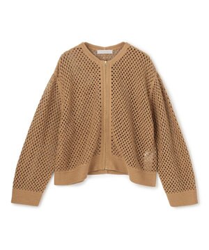 クロシェレースニット ZIPカーディガン