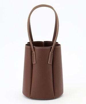 フェイクレザーパネル ハンドバック