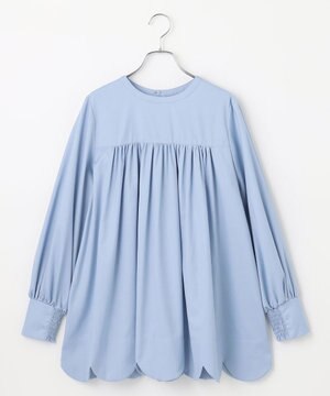 【ANSWER for 神戸エレガンス】スカラップヘムチュニックブラウス