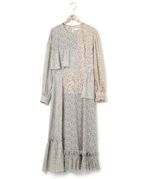 平手友梨奈さん着用【VERONICA】LIBERTY x ANEVER FLOWER パッチワーク ドレス