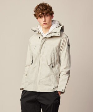 【CREA掲載・ECO撥水/軽量/抗菌性/ライナードッキング対応】タスランワッシャー マウンテン パーカー