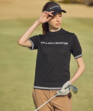  ZHG-W1b モックネックニットTシャツ 82672 ZERO HALLIBURTON ゼロハリバートン レディースゴルフ ティーシャツ