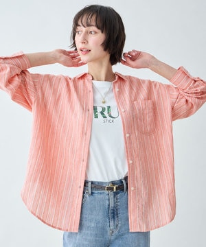 【Sサイズあり】ヨーロピアンリネンオーバーシャツ