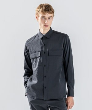  新素材【ストレッチ】グレインウェーブストレッチ / シャツブルゾン