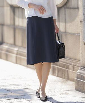  【セットアップ対応・洗える】セラテリーダブルクロス フレアー スカート