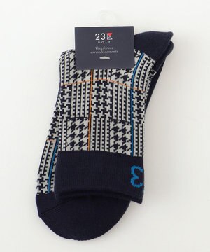  【MEN】チェック柄レギュラーソックス