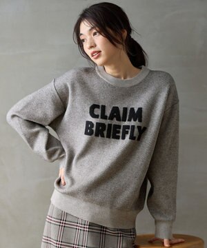 スウェットライクフェザーロゴニット