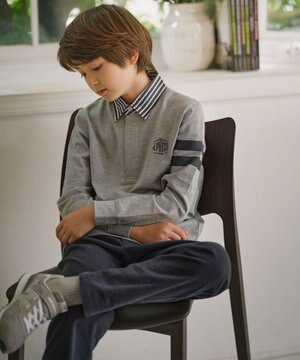  【110-130cm】キレイめ ロングパンツ