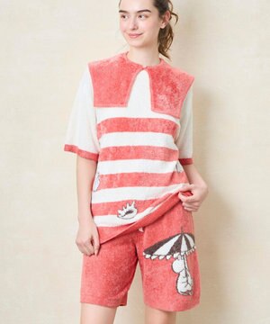 【ムーミン】MOOMIN × une nana ccol プルオーバー&ハーフパンツセット