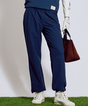【ストレッチ素材】【WOMEN】セミワイド イージーパンツ ゴルフウェア レディース