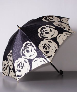  シャルルジョルダン 花柄 耐風 雨傘