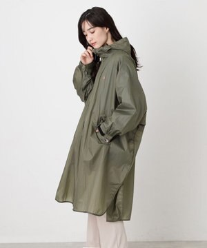  POLO RALPH LAUREN(ポロ ラルフローレン) ポロポニー レインコート ライトウェイト レインポンチョ  無地 フード 収納袋 レディース