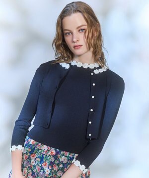  SUGAR FLOWER KNIT ニットトップス