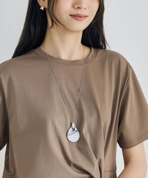  【カタログ掲載・ワンポイントアイテム】アクリルバイカラー ネックレス