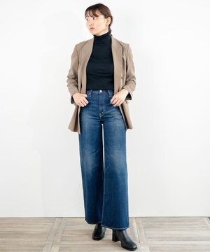  modern baggy ワイドシルエットデニムパンツ USED WASH