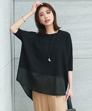 【接触冷感・UVカット・洗える】VIS/NYハイゲージ シアーコンビニット