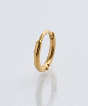  【金属アレルギー対応】ミニフープピアス(片耳)/サージカルステンレス ゴールド