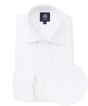  【PREMIUM PLEATS / 形態安定】ピンオックス ドレスシャツ / ワイド