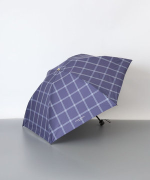 【MACKINTOSH LONDON(マッキントッシュ ロンドン)】先染めチェック晴雨兼用傘(折りたたみ傘)