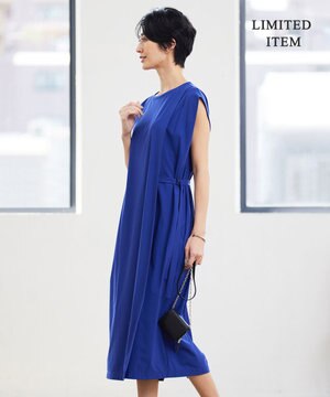  【接触冷感・UVカット・速乾・洗える】マットスキューバ ストレートワンピース