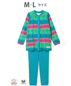  パジャマ 【AVOCA×ワコール】 長袖 長ズボン 綿混(本体) レディース BDW746 /ワコール