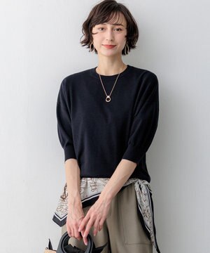  【先行予約】キュプラコットン プルオーバー ニット