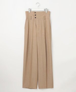  【GOLD LABEL】ナチュラルシャンブレー タックパンツ