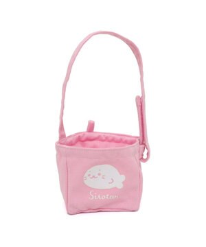  しろたん ついてきちゃうマスコット用 ミニトートバッグ 《ピンク》 単品