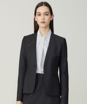  ストレッチジョーゼット ボウタイライク ブラウス