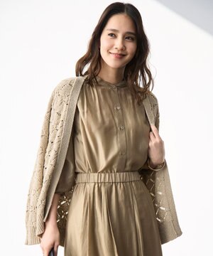  【SHIHOさん着用】ジオメトリックモチーフ カーディガン