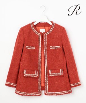  【R(アール)】カラーツイード ジャケット