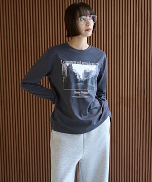  コットンスムース グラフィック ロンＴ