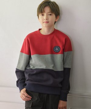  【140-170cm】COMBI トリコロール トレーナー