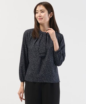  幾何プリント カットソー