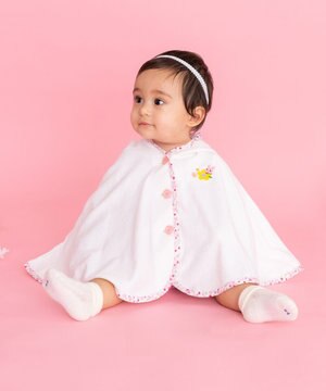  【70-90cm】 パイル素材 おでかけポンチョ