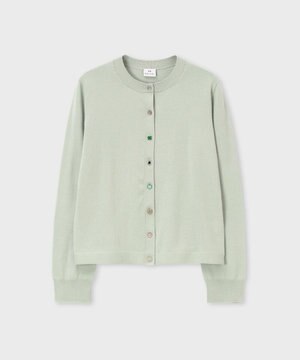  ラッキーチャームボタン カーディガン