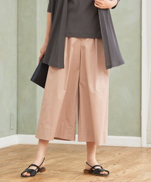  【カタログ掲載・洗える】タックガウチョ パンツ