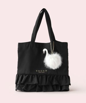  SOGNO FUR CHARM TOTE トートバッグ【WEB＆一部店舗限定・A4サイズ対応】