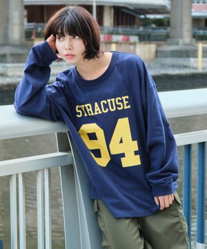  【ユニセックス着用ITEM】ナンバリングフットボールBIG　T（LS）