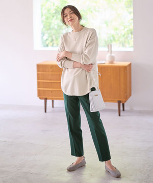 【ストレッチ/ウエストゴム/裏起毛】マルチファンクションストレッチテーパードパンツ