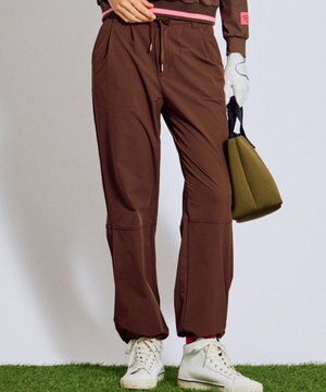 【ストレッチ素材】【WOMEN】セミワイド イージーパンツ ゴルフウェア レディース