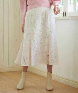 フラワーオパールレース スカート