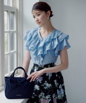  RIBBON CUBE NYLON MINI TOTE ミニトートバッグ【星風まどかさん着用】