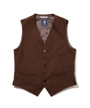  【J.PRESS ORIGINALS】Cotton Polyester Drill Over Odd Vest / Japan Made