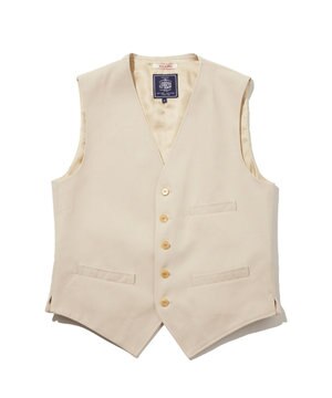  【J.PRESS ORIGINALS】Cotton Polyester Drill Over Odd Vest / Japan Made