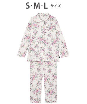  ワコール_リラックス＆スリープ パジャマ 綿混(本体) あったか 長袖 長ズボン ミントン レディース NDW462 /ワコール