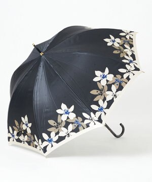  【耐風】mila schon 長傘  フラワーサテンプリント