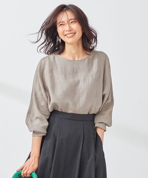 LIBECO スリーブコンシャス ブラウス