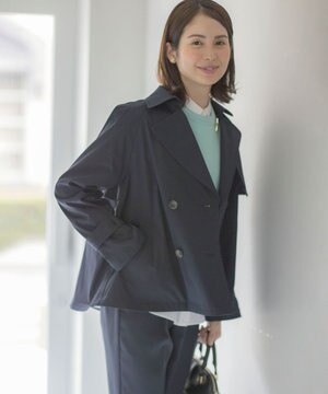  【WEB限定】コットンライクツイル ショートトレンチコート