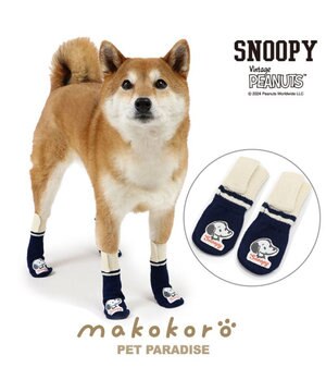  スヌーピー makokoro スリット 靴下 ＳＭ 中型犬
